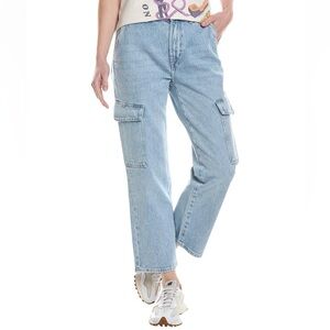 7 For All Mankind Women's Logan Cargo Jeans in Airwave Sz 27